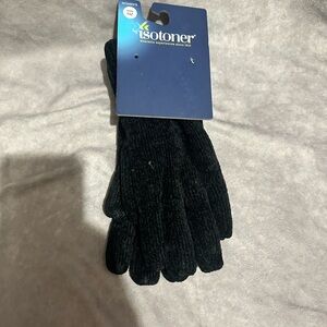 Isotoner Men's Black Gloves